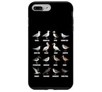 Tipos de Aves Playeras y Aves Marinas - Tabla de Especies de Aves costeras Carcasa para iPhone 7 Plus/8 Plus