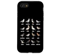 Tipos de Aves Playeras y Aves Marinas - Tabla de Especies de Aves costeras Carcasa para iPhone SE (2020) / 7/8