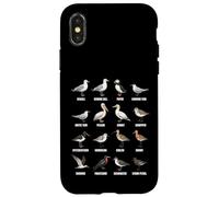 Tipos de Aves Playeras y Aves Marinas - Tabla de Especies de Aves costeras Carcasa para iPhone X/XS