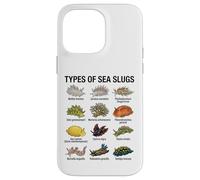 Tipos de babosas Marinas Gráfico científico de biología Marina Carcasa para iPhone 14 Pro MAX
