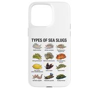 Tipos de babosas Marinas Gráfico científico de biología Marina Carcasa para iPhone 15 Pro MAX