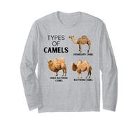 Tipos de Camellos Divertidos Camellos del Mundo Vintage Manga Larga