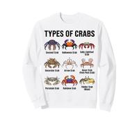 Tipos de cangrejos - Carta de Especies de cangrejos y Diversidad Marina Sudadera