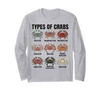 Tipos de cangrejos - Tabla de Especies de cangrejos Marinos Manga Larga