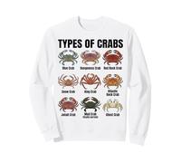 Tipos de cangrejos - Tabla de Especies de cangrejos Marinos Sudadera