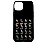 Tipos de Colibríes Coloridos Gráfico de Especies de Colibr Carcasa para iPhone 15 Plus
