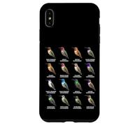 Tipos de Colibríes Coloridos Gráfico de Especies de Colibr Carcasa para iPhone XS MAX