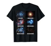 Tipos de cúmulos de Estrellas Astronomía y exploración Espacial Camiseta