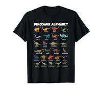 Tipos De Dinosaurios Alfabeto Dino Identificación Abc Letras Camiseta