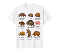 Tipos de Ecología de Especies Educativas de Vida Silvestre de Armadillo Camiseta