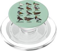 Tipos de Especies de Animales de Aves acuáticas de Pato, Amante de la Vida Silvestre del Pato PopSockets PopGrip para MagSafe