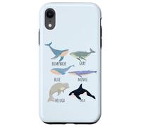 Tipos de especies de ballenas Tabla de mamíferos oceánicos Guía de animales de pescado Carcasa para iPhone XR