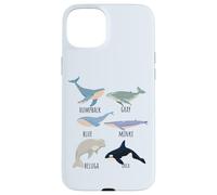 Tipos de especies de ballenas Tabla de mamíferos oceánicos Guía de animales de pescado Carcasa para iPhone 15 Plus