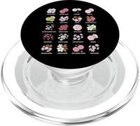 Tipos de Flor de Cerezo Tabla botánica de Sakura PopSockets PopGrip para MagSafe