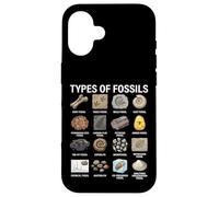 Tipos de fósiles Gráfico Paleontología Ciencia Amantes de los fósiles Carcasa para iPhone 16