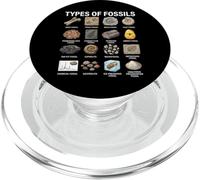 Tipos de fósiles Gráfico Paleontología Ciencia Amantes de los fósiles PopSockets PopGrip para MagSafe