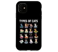 Tipos de Gatos Lindo Gato Razas Gráfico Gatitos para Niñas Niños Carcasa para iPhone 11