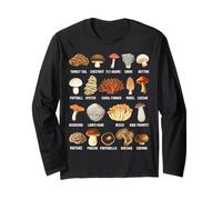 Tipos de Hongos comestibles, Salvajes y venenosos Manga Larga