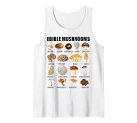 Tipos de Hongos comestibles Tabla de Hongos para niños y niñas Camiseta sin Mangas