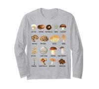 Tipos de Hongos comestibles Tabla de Hongos para niños y niñas Manga Larga