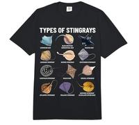 Tipos de mantarrayas Vida oceánica Especies de Rayas Educativas Comfort Colors Adult Heavyweight T-Shirt
