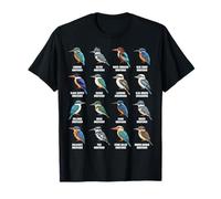 Tipos de Martín Pescador - Martín Pescador Especies Ornitología Aves Camiseta