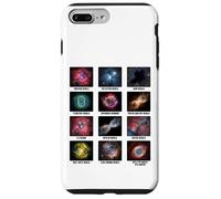 Tipos de nebulosas Gráfico astronómico Amantes de la Ciencia Espacial Carcasa para iPhone 7 Plus/8 Plus