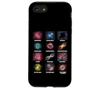 Tipos de nebulosas Gráfico astronómico Amantes de la Ciencia Espacial Carcasa para iPhone SE (2020) / 7/8