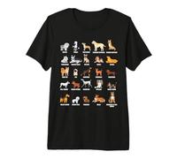 Tipos de Perros Amantes Lindo Perro Guardianes guía Educativo Camiseta Premium