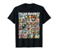 Tipos de Personaje Italiano Brainrot Meme Dibujado a Mano para niños Camiseta