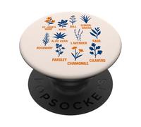 Tipos de Plantas Herbolario Jardinería PopSockets PopGrip Adhesivo