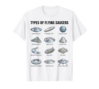 Tipos de platillos voladores UFO Alien Space Lovers Camiseta