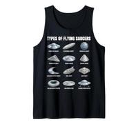 Tipos de platillos voladores UFO Alien Space Lovers Camiseta sin Mangas
