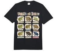 Tipos De Ranas Guía De Campo Collage Amante De La Rana Comfort Colors Adult Heavyweight T-Shirt