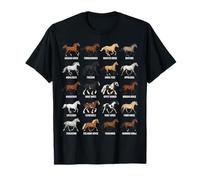 Tipos de Razas de Caballos - Ciencia equina y biología Animal Camiseta