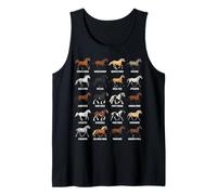 Tipos de Razas de Caballos - Ciencia equina y biología Animal Camiseta sin Mangas