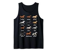 Tipos de Razas de Caballos - Ciencia equina y biología Animal Camiseta sin Mangas