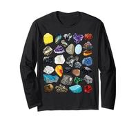 Tipos de rocas y minerales Gemología y geología Educativo Manga Larga