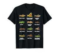 Tipos de Saltamontes y grillos Entomología Educativa Camiseta