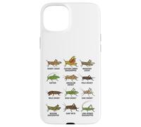 Tipos de Saltamontes y grillos Entomología Educativa Carcasa para iPhone 15 Plus
