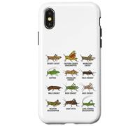 Tipos de Saltamontes y grillos Entomología Educativa Carcasa para iPhone X/XS