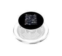 Tipos de Tiburón Océano Especies de Tiburones Marinos Divertidos Caras PopSockets PopGrip para MagSafe