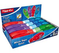 Tipp-Ex Micro Tape Twist Cintas Correctoras 8 m x 5 mm - colores Surtidos, Caja de 10 unidades