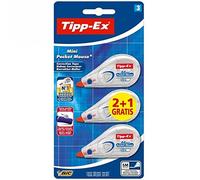 Tipp-ex mini pocket mouse ® 5 m lot de 3 1/2 souris, souris inclus