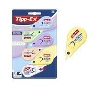 Tipp-Ex Mini Pocket Mouse Correctores Pastel (6 m x 5 mm) - 5 Colores Pastel y 1 Dispensador Transparente, Pack de 6