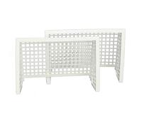 TIPP-KICK Juego de portería de plástico, juego de 2 piezas, accesorios originales de futbolín, piezas de repuesto, color blanco