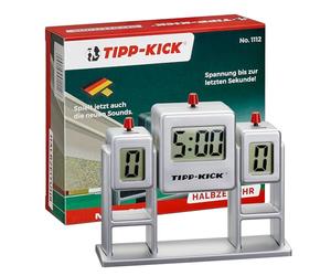 TIPP-KICK Reloj de Medio Tiempo con Pantalla de GOL y función de Sonido I Tu Propio Marcador para los puntajes Actuales y Tiempos de Juego I Accesorios Originales para Todos Nuestros Juegos I Gris