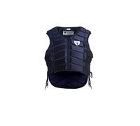 TIPPERARY EQUESTRIAN Chaleco de equitación, ropa protectora de estilo inglés, protector de cuerpo flexible y personalizable, color azul marino, talla S