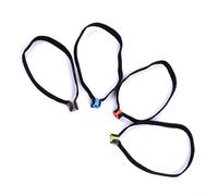 Tippet - Paquete de 4 bobinas con elasticidad, anillos organizadores de línea de pesca con mosca para un almacenamiento ordenado, accesorios de poliéster negro de 8 cm