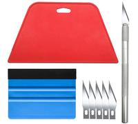 tiptopcarbon Kit de herramientas de alisado de papel pintado para aplicación de papel adhesivo, película de ventana para manualidades